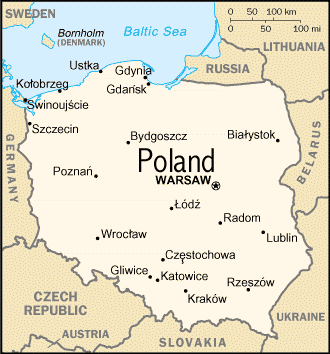 Mapa de Poland